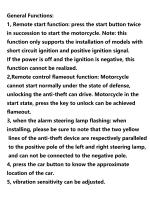 Alarma Antirrobo Para Motocicleta 12V Con Control Remoto Integrado Y Ajuste De Sensibilidad De Ignición Luz De Advertencia Y Silenciamiento - details 0