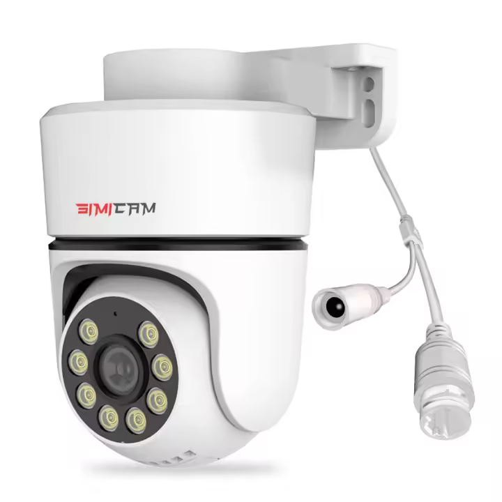 Cámara PTZ IP 4K POE Exterior Con Visión Nocturna Color Y Vigilancia Inteligente AI P2P Pan Tilt Detección De Movimiento Audio Bidireccional Ranura Para SD - 1