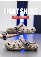Sandalias De Verano Para Hombres Cómodas Y Ligeras Zapatillas De Jardín Antideslizantes Suela Suave Sandalias De Plataforma Medio Tacón Estilo Casual - details 4