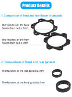 Kit De Conversión Para Bicicleta TANKE Adaptador De Horquilla Delantero 15x100mm a 110mm Y Trasero 12x142mm a 148mm Aluminio Aleación - details 2