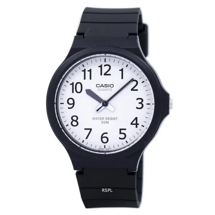 Casio Reloj de Pulsera MW-240-7BVDF Collection Vintage Color Negro Esfera Blanca - 1