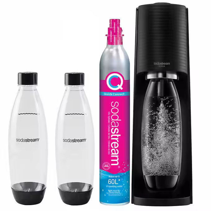 Sodasream Mega Pack Negro Tierra Agua Gasator - 1