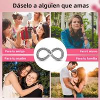Encantos De Estrella Luminosa Platinados Para Pulsera Original Joyería DIY Simbolo Eterno Colgante De Amor Cadena De Seguridad Compatible Con Pulseras Originales - details 5