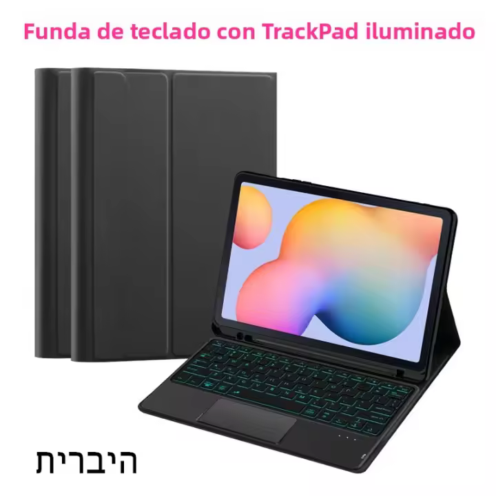 Funda De Teclado Para Samsung Galaxy Tab A9 plus S8 S9 S10 plus S7 S9 FE+ S10FE A8 S6 Lite Cubierta Mágica Compatible Con Varias Versiones De Tabla - 1