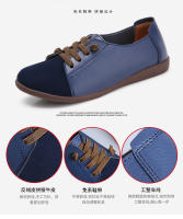 Zapatos De Mujer Nuevos 2024 Primavera Cuero Genuino Antideslizantes Planos Con Cordones Mocasines De Talla Grande Oxford Casual Para Mujer - details 19