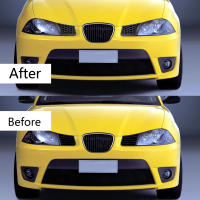 2pcs Grill Superior De Parachoques Delantero Matizado Negro Reemplazo Para Seat Ibiza Cordoba 6L 2002-2009 Instalación En Posiciones Frontales Izquierda Y Derecha - details 4