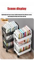Organizador De Cocina Trolley De 3/4 Estante Con Ruedas Para Almacenamiento En Espacios Estrechos De Hogar Móvil Para Dormitorio Y Snacks - details 10