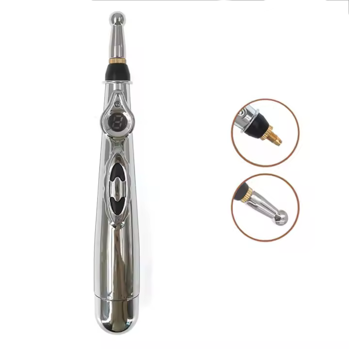 Massajeador Eléctrico De Puntos De Acupuntura 2/5 Cabezas Para Masaje De Energía Meridiana Alivio Del Dolor Terapia Para Espalda Cuello Rostro Herramienta De Belleza - 1