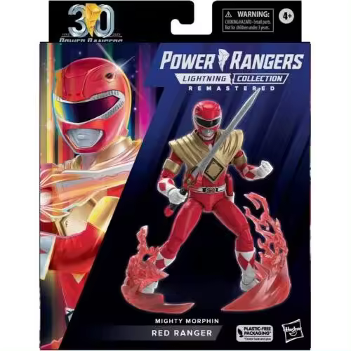 Power Rangers Lightning CollectionRemastered Figura Mighty Morphin RedRanger 15 cm - 1
