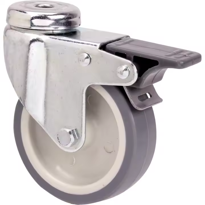 RUEDA TW0247 M10 Ø 80 FREN POL GOMA GRIS - 1