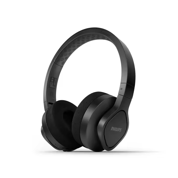 PHILIPS TAA4216BK/00 Auriculares inalámbricos protección IP55 polvo y agua, Bluetooth, Almohadillas lavables - 1
