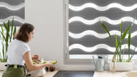 DECORBLIND  Estor Noche y Día SIN HERRAMIENTAS - Estor Enrollable Easy Fix SIN TALADRAR - Estor Anti-Deshilachado Fácil Limpieza - Estor Ventanas Noche y Día Enrollable - Estor Enrollable Tejido Doble Capa Mecanismo y Accesorios con Seguridad Infantil - details 0