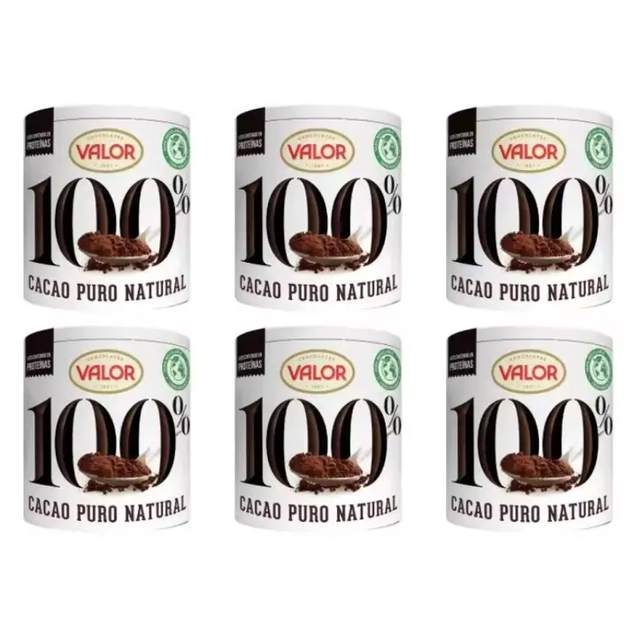 6UD Cacao Puro Natural VALOR 100% 250g - 6 unidades - 1