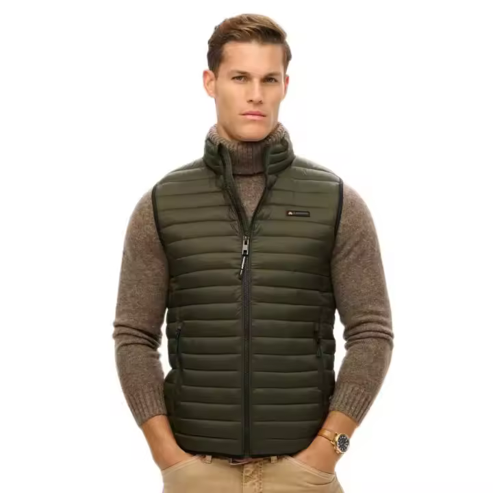 Ropa hombre Chalecos Superdry Chaleco Fuji Lite Verde - 1