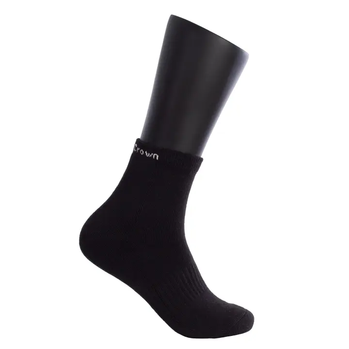Black Crown - Calcetines Pro Tobilleros - 70% Poliéster, 28% Algodón, 2% Elastano - Ideales para Pádel y Todos Deportes - Negros. - 1