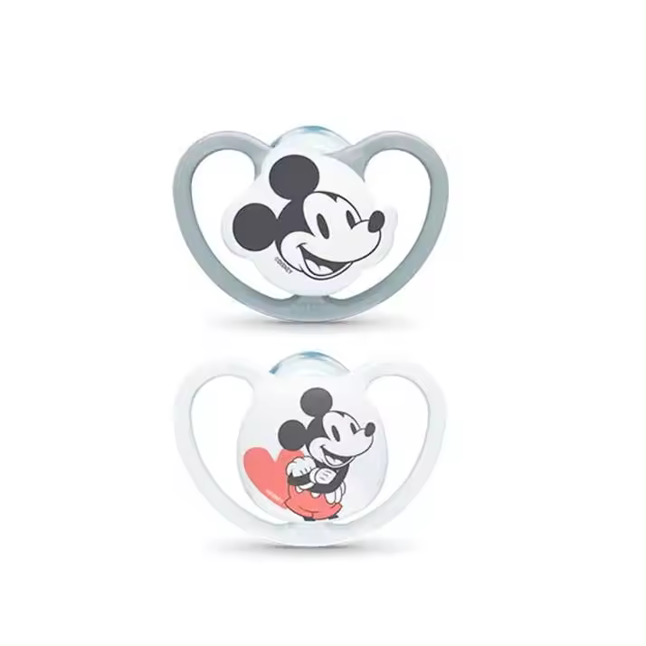 Nuk Chupete Space Mickey Gris 18-36 Silicona 2 Uds - 1