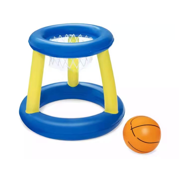 Juego de Baloncesto Hinchable - Pelota Hinchable Incluida - Juguetes para piscina niños - 61 cm | XHC BRICO - 1