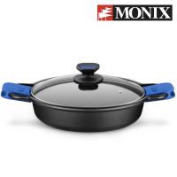 Monix Solid Plus - Cacerola baja de aluminio fundido Negra. Cazuelas de 20 a 32 cm para cocina de gas vitrocerámica inducción - details 1