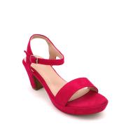 Calzados Soraia. Sandalia de tacón bajo, tacón grueso, un clásico de serraje, sandalia cómoda, moda verano - details 1