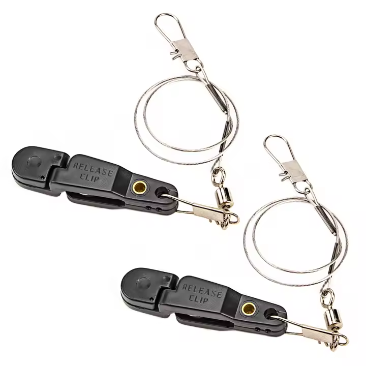 2Pcs Clip De Liberación Para Línea De Pesca Snap Offshore Planer Downrigger Power Grip Material ABS + Acero Wire Origin Mainland China - 1