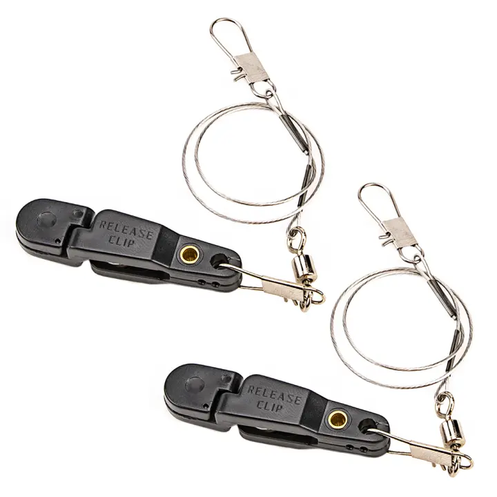 2Pcs Clip De Liberación Para Línea De Pesca Snap Offshore Planer Downrigger Power Grip Material ABS + Acero Wire Origin Mainland China - 1