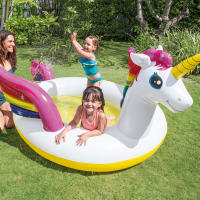 Piscina unicornio hinchable intex con pulverizador - details 1