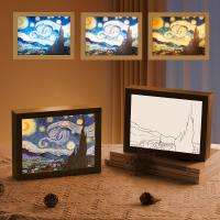 Marco De Fotos De Pintura Lumínica Hermosa Ciudad De Hong Kong Lámpara De Noche Para Decoración De Hogar Y Mesa Del Cama Regalo Para Amigos - details 2