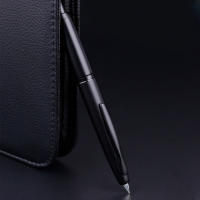 MAJOHN A1 Pluma Fuente Retráctil De Metálico Negro Mate Con Nib EF 0.4mm Para Estudiantes Y Regalos Incluye Convertidor - details 3