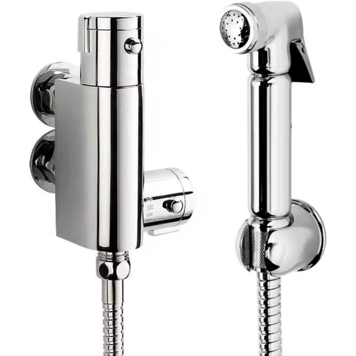 Kit de ducha termostática de latón para baño - 1