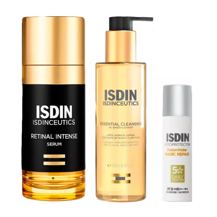 Isdinceutics Retinal Intense Sérum 50 ml + Isdinceutics Essential Cleansing Aceite Limpiador 200ml + Regalo Fusion Water Magic 10 ml - 1