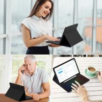 Funda De Teclado Para Samsung Galaxy Tab A9 plus A9+ 11 Pulgadas X210 X215 X216 Con Iluminación Retroiluminada Estilo Coreano Español Portugués Material De Cuero Protección Antichoque Y Anti-polvo - details 12