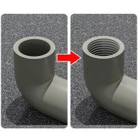 Kit De Torcedor De Tubos PVC Herramienta De Torcedor De Tubos Con Dientes Redondos 4/6 Puntos Abre Tornillos Internos Para Agua - details 1