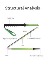 MAP BROTHER M3031 N-Pole Poles De Camuflaje Plegables Para Senderismo Y Correr Outdoor Palas De Aluminio 7075 Con Cierre Rápido Y Antideslizante Para Montañismo - details 9
