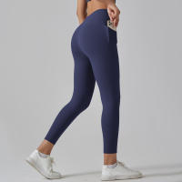 Leggings Para Mujer Con Bolsillos Pantalones De Yoga Para Gimnasio Deporte Fitness De Cintura Alta Control De Abdomen Para Correr Entrenamiento - details 14