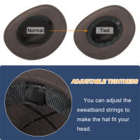 Sombrero De Vaquero Occidental Para Hombres Y Mujeres Amplio Para Otoño Invierno Estilo Cowgirl Fedora Casual Material COTON Y POLYESTER - details 7