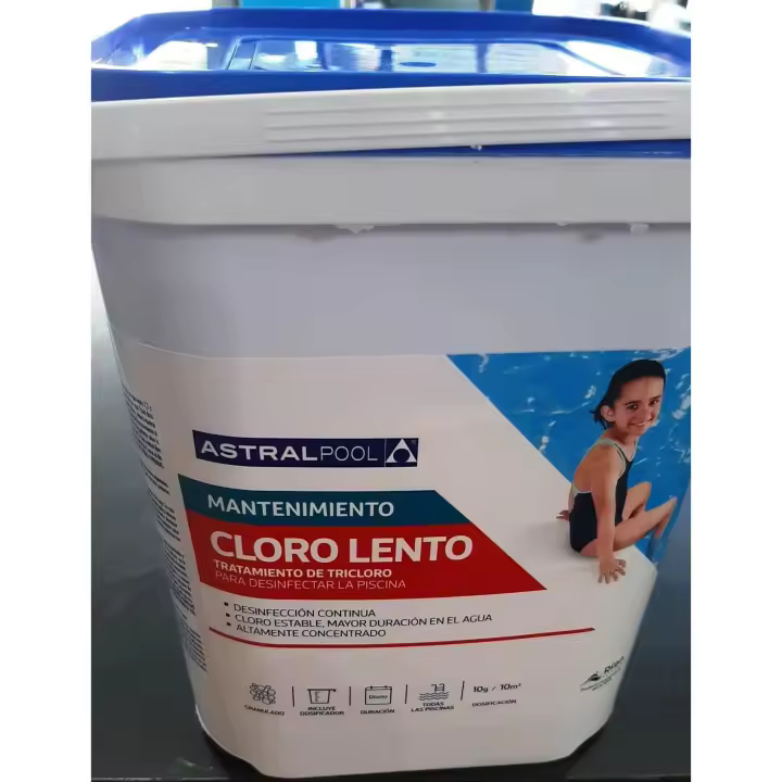 Astralpool Tricloro Granulado en Tarrina de 5kg de - Cloro Lento en Grano de 5 Kilogramos de Astralpool para Piscinas. - 1