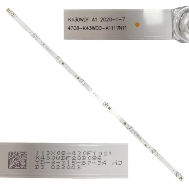 Tira 8 Leds Blaupunk BS43030120B K430WDF 4708-K43WDD-A1117N11 E465853 471R1P53 - 1