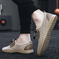Zapatos Casuales Transpirables Para Hombre Verano Mocasines Deportivos Con Mesh Suela Suave Zapatos Planos Cómodos Para Negocios Y Uso Diario - details 0