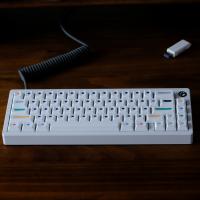 GMK Cherry Profile V2 Con Puntos PBT Keycap Para Teclado Mecánico PC Gamer Personalizable Blanco Alice80 2.25U 2.75U 7U Spacebar MX Switch - details 0