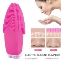 Cepillo De Limpieza Facial Eléctrico De Silicona Con Masaje Profundo a Alta Frecuencia Impermeable Cuidado De La Piel Recargable Por USB - details 0