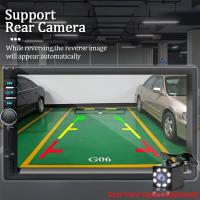 Car Player, - equipo estéreo de 7 pulgadas, sistema multimedia con cámara trasera, mando a distancia por infrarrojos, totalmente compatible con una amplia gama de automóviles. - details 8