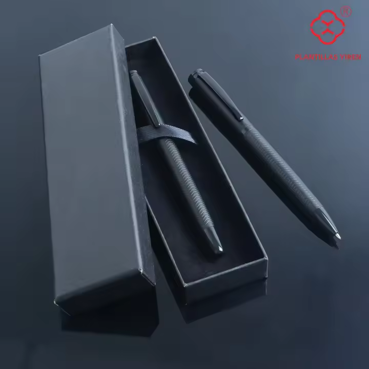 Juego De 1 Bolígrafo Y 1 Pluma De Negocios De Alta Gama Para Regalo De Oficina Estilo De Firmar En Negro Material De Alta Calidad - 1