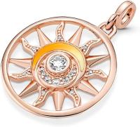 PANDORA ME, Medallón Chapado en oro rosa con circonitas cúbinas. Viene con El original embalaje de Caja De Regno. - details 3