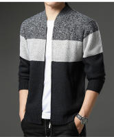 Chaqueta De Fleece Para Hombre Cardigan Grueso De Otoño E Invierno Elegante Y Ajustado Marcas De Lujo Abrigo De Cuello Alto Con Bolsillos Para Uso Diario - details 24