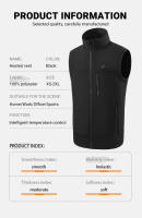 Chaleco Calentado Autòntodo Para Hombres Y Mujeres 9 Áreas USB Ropa Térmica Para Motocicleta Camping Ocio De Invierno Lavable - details 6