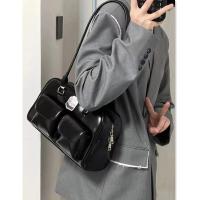 Bolso de mujer 2023, estilo universitario retro, de gran capacidad, informal, para estudiantes universitarios, para ir a clase, bolso de hombro - details 4