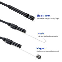 Cámara De Endoscopia Con Luz 1920P HD Borescope 8 Luces LED Ajustables Dual Lente IP67 Impermeable Cámara De Inspección - details 3