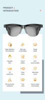 Gafas De Sol Inteligentes Con Bluetooth V5.3 Para Deportes Al Aire Libre Y Oídos Estilosos Anti-UV Técnica Anti-Táctil Para Hombres Y Mujeres - details 1