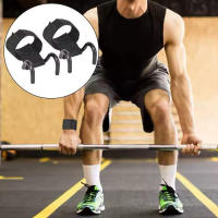 2-Pack De Gancho Para Muñeca De Acero Inoxidable Con Mango Suave Para Levantamiento De Pesas Pull-Ups Y Entrenamiento De Fuerza Soporte Horizontal Para Barra - details 4