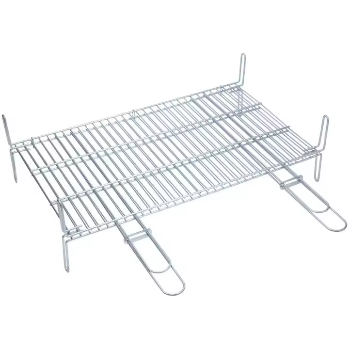 Sauvic Doble Parrilla 65x40 Cm Plateado - 1